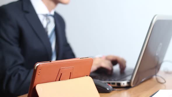 Businessman Working In The Office