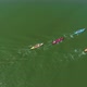 Athletes on Kayaks Competing on Dark Green River Surface - VideoHive Item for Sale