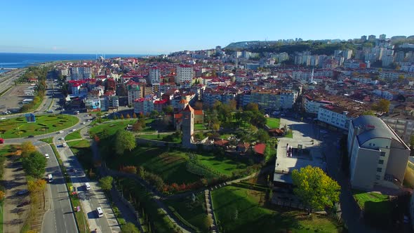 Turkey Trabzon City and Ayasofia Mosque Aerial Pack
