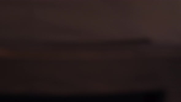 Male Person Eating Delicacy Steak Mignon on Chopping Board at Home alt