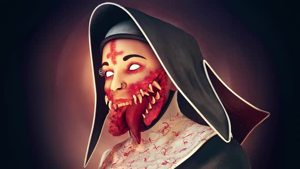 Cursed Nun VJ Loop alt