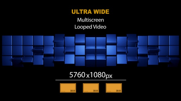 UltraWide HD Cubes Rotation 08