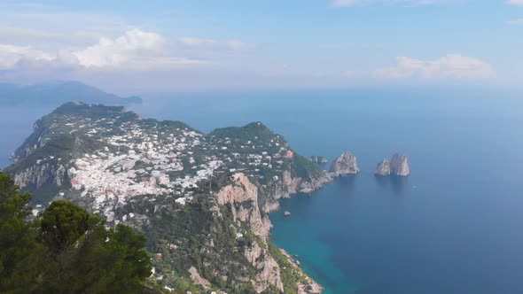 Aerial Drone View of Capri Island alt