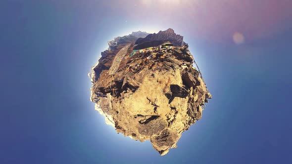 360 VR Gokyo Ri Mountain Top alt