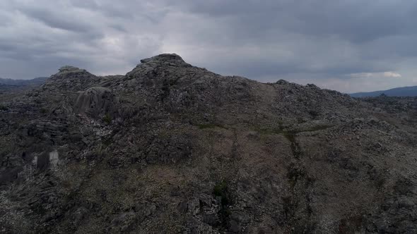 Landscape Rocks with Mountain Tops Drone Video alt