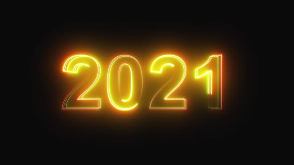 Multicolored Neon Text 2021 alt