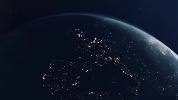 Major Power Outage Across Europe as Seen from Earth Orbit