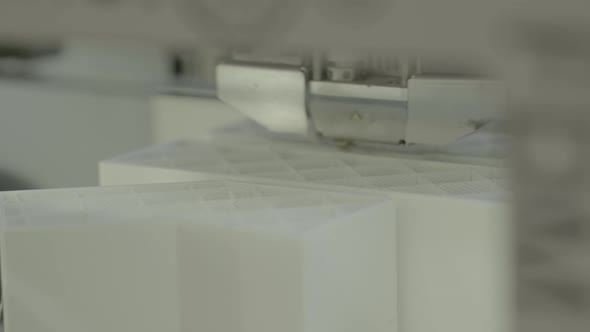 3D Printer During Printing Close-up. alt