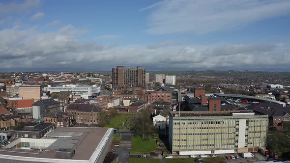 Work continues on the new Hilton hotel complex at the One Smithfield Stoke on Trent City Council bui alt