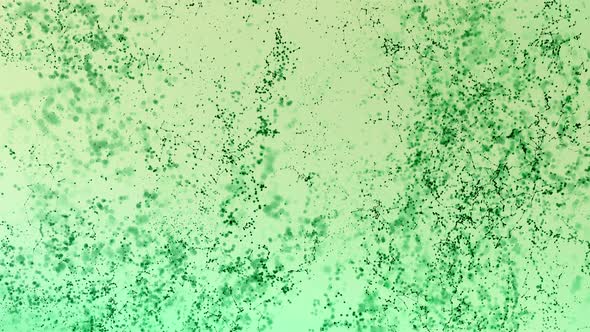 Abstract Green White Particle Background Loop in Molecule Chain Concept Style
