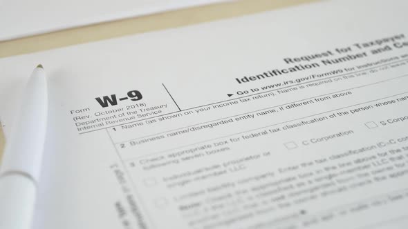 IRS W-9 Tax Form