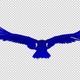 Ukraine Eagle - Flying Loop - Back View - 4K - Alpha Channel - VideoHive Item for Sale
