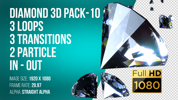 DIAMOND 3D Pack-10
