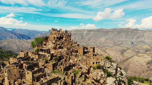 Aerial View of Gamsutl Caucasus alt