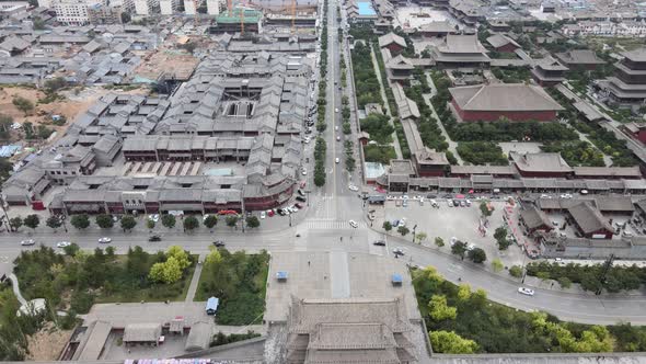 Aerial City, Datong City in China alt