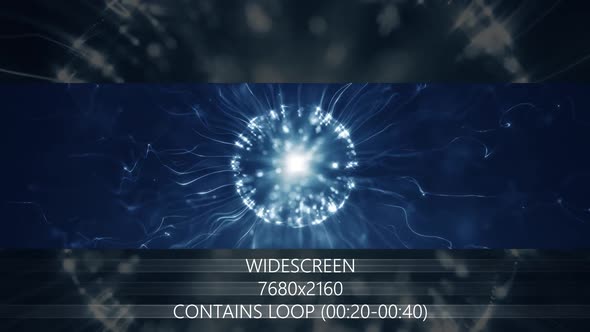 Vj Molecule Blue Particles Background alt