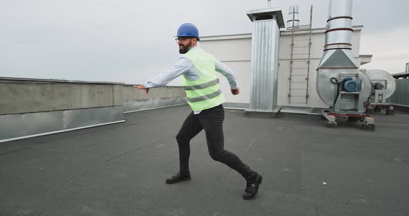 Modern Construction Site Smiling Attractive alt