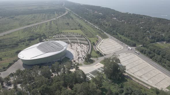 Aerial View Of Black Sea Arena, The Biggest Concert Hall Of The Country 