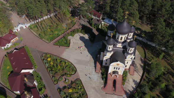 Aerial View Territory Zhytomyr St. Anastasievsky Monastery alt