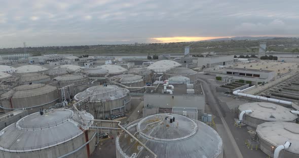 Water Treatment Plant at Sunrise