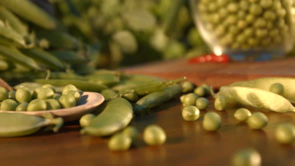 Still Life with Green Peas