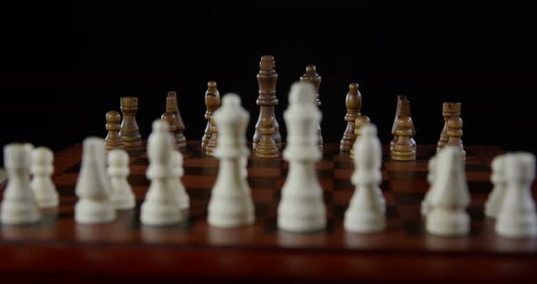 Chess Set On Chess Board 01b