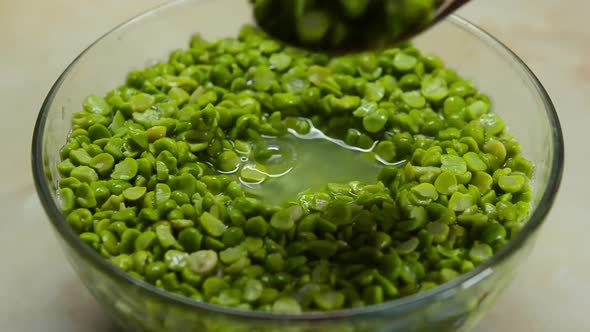 Green Pea in Plate