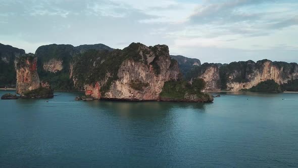 Lagoon Between Rocks and Islands, Thailand alt