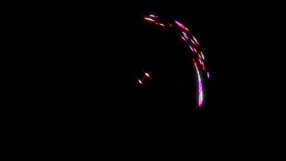 animated round shape of multicolor flashing lights, on a black background alt