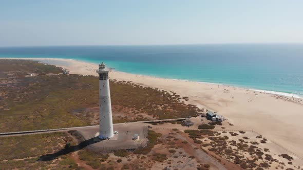 Jandia Beach With Lighthouse, Morro Jable, Fuerteventura alt