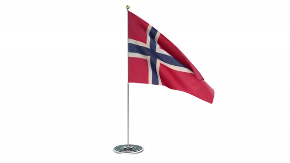 Norway Office Small Flag Pole