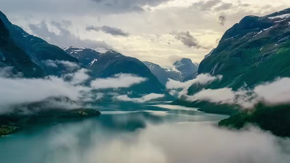 Beautiful Nature Norway Natural Landscape Lovatnet Lake alt