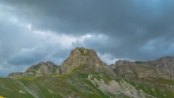 Sunset View Mountains in Durmitor National Park Montenegro Balkans Europe alt
