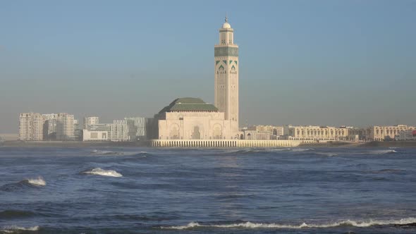 Hassan II Mosque in Casablanca in Morocco alt
