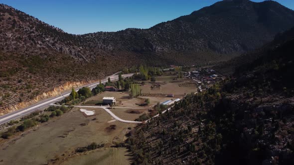 Timelapse of Cars Driving on the Road Between High Mountains in Turkey alt