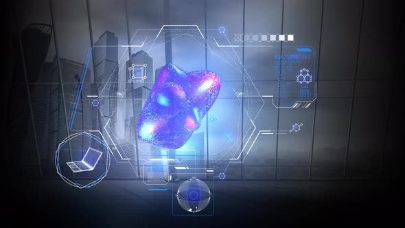 Infographics On The Topic Of Science On The Laboratory Background 4K alt