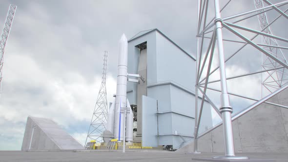 Ariane Rocket Moves to the Launch Site alt