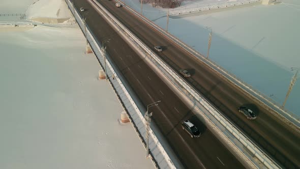 Road Bridge Across the Frozen River alt