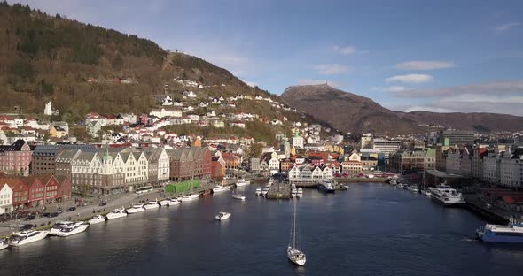 Bergen Port Bryggen Pan Right