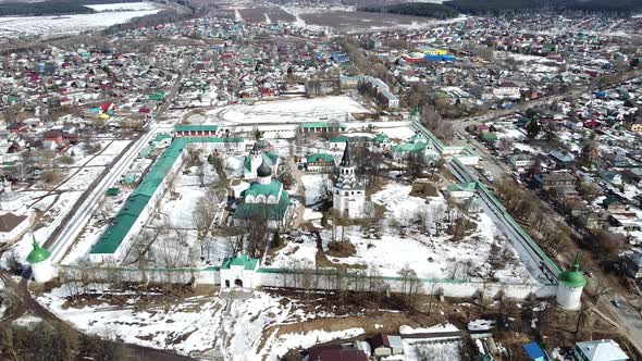 Russian cities, Museum-Reserve Aleksandrovskaya Sloboda from a bird's-eye view alt