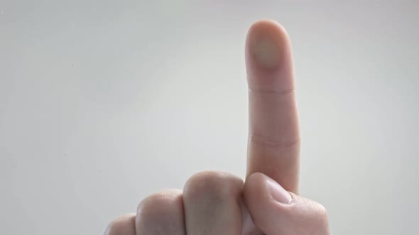 Biometric Fingerprint Security Scanner Biometric Scanner Scanning a Human Finger and Identifying the alt