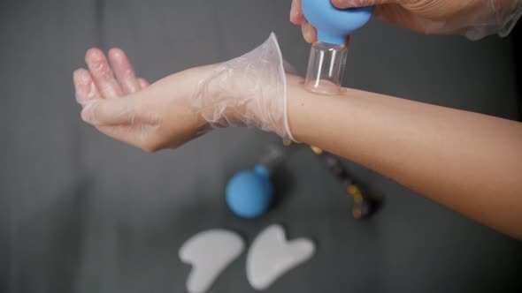 Different Vacuum and Jade Tools and Rollers for Face Massaging alt