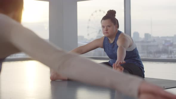 Stretching Body In Morning alt