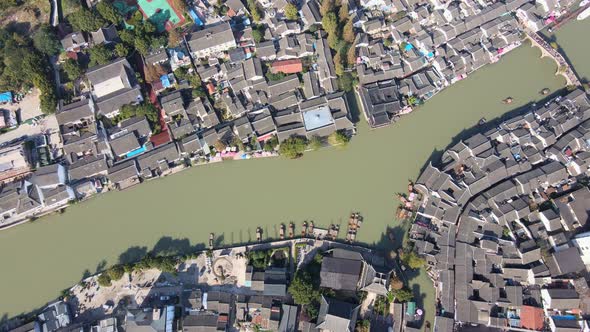 Overhead Zhujiajiao Water Town, Shanghai alt