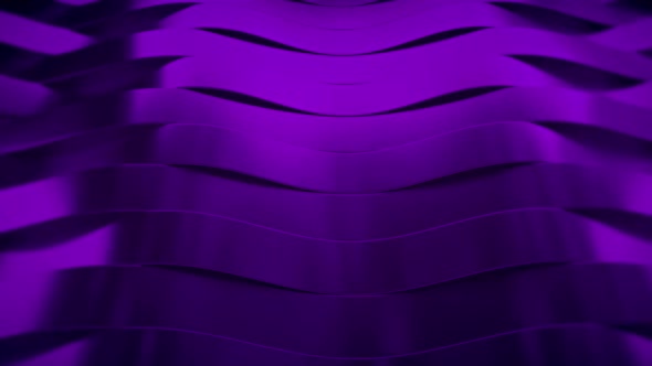 Purple Metal Wavy Lines 3d Animation