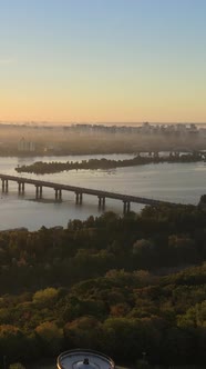 Vertical Video National Flag of Ukraine By Day alt