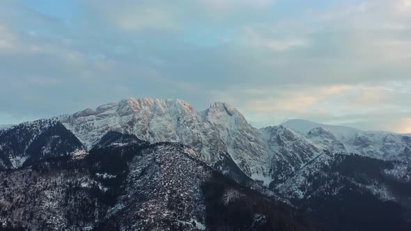 Rocky Mountain Summit And Steep Slopes Of Tatra Mountain In Europe ...