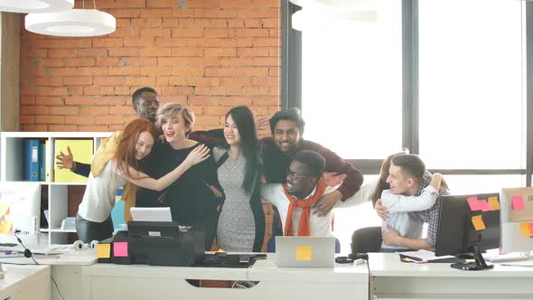 Portrait of United Entrepreneurs, Concept of Friendly Staff