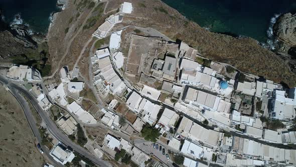 Village of Seralia at near Kastro Sifnou on the island of Sifnos in the Cyclades alt