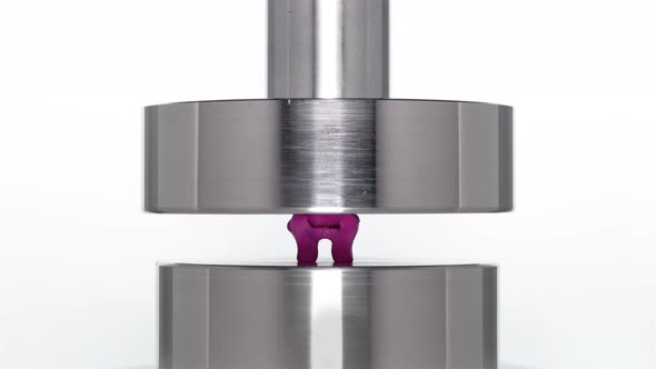 The Appearance of the Letter A When Lifting a Rod From a Hydraulic Press alt